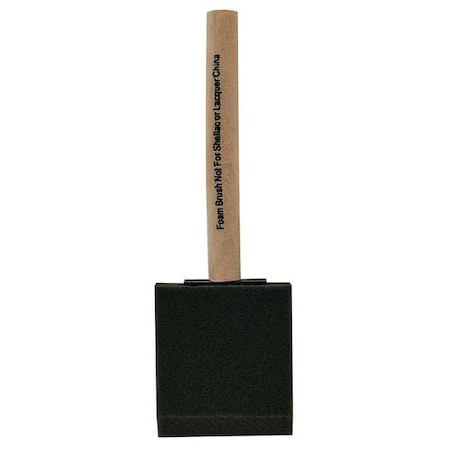 2" Flat Sash Firm, Foam Bristle, Paint Brush, Wood Handle