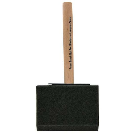 4" Flat Sash Firm, Foam Bristle, Paint Brush, Wood Handle
