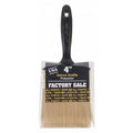 4" Wall Firm, Polyester Bristle, Paint Brush, Plastic Handle