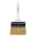 4" Chip Soft, White China Bristle, Paint Brush, Plastic Handle