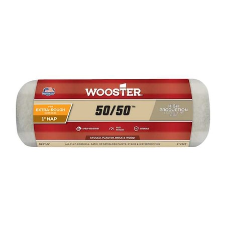 9" Paint Roller Cover, 1" Nap, Knit Lambswool/Polyester