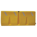 Polycade Traffic Barrier, Plastic, Diamond, 24 1/2 in Height, 58 1/4 in Length, 35 lb, Yellow