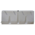 Polycade Traffic Barrier, Plastic, Diamond, 24 1/2 in Height, 58 1/4 in Length, 35 lb, White