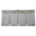 Polycade Traffic Barrier, Plastic, Diamond, 34 in Height, 73 3/4 in Length, 58 lb, White