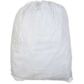 Drawstring, Medium Weight Mesh Polyester, Laundry Bag, White