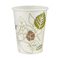 Disposable Hot cup 8 oz. White, Paper, Pathways, Pk1000