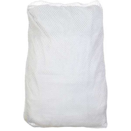 Open Top, Medium Weight Mesh Polyester, Laundry Bag, White