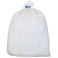 Rubber Closure, Light Weight Mesh Polyester, Laundry Bag, White