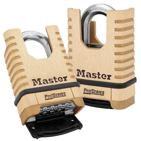 Combination Padlock, 1 15/16in, Rectgle