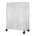 Cart Cover, 72x24x74, White, Polyester