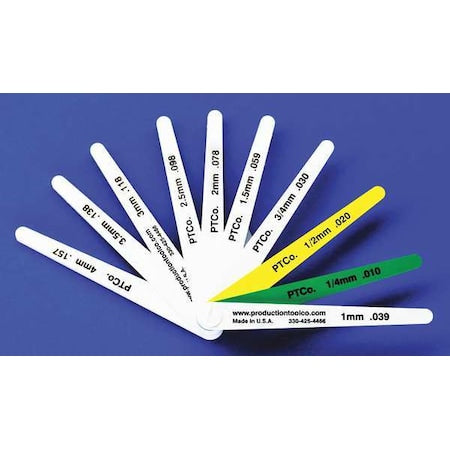 Feeler Gauge, 0.748 In Thick, 4 In L Blade
