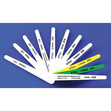 Feeler Gauge, 0.925 In Thick, 4 In L Blade