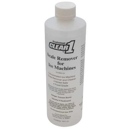 Ice Machine Cleaner, 16 oz., Clear, PK12