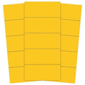 Magnetic Strips, Pre-Cut, 2in, Yellow, PK25