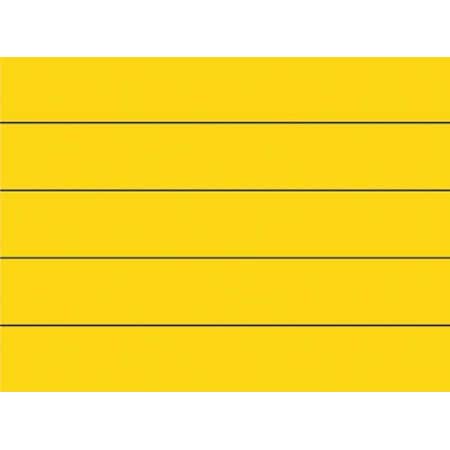 Magnetic Strips, Pre-Cut, 6in, Yellow, PK25