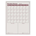 Planning Board, Plastic, 16 in, 12 in, No Frame Frame, White/Red, Gloss