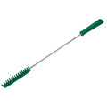 1 in W Tube and Valve Brush, Medium, 14 in L Handle, 5 57/64 in L Brush, Green