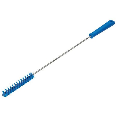 1 in W Tube and Valve Brush, Medium, 14 in L Handle, 5 57/64 in L Brush, Blue, 19 9/10 in L Overall