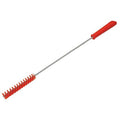 1 in W Tube and Valve Brush, Medium, 14 in L Handle, 5 57/64 in L Brush, Red, 19 9/10 in L Overall