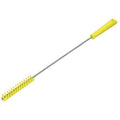 3/4" W Tube and Valve Brush, Medium, 14 in L Handle, 5 57/64 in L Brush, Yellow