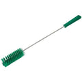 1-5/8" W Tube and Valve Brush, Stiff, 13 3/4 in L Handle, 5 in L Brush, Green