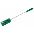2" W Tube and Valve Brush, Medium, 13 25/64 in L Handle, 5 in L Brush, Green, 20 in L Overall