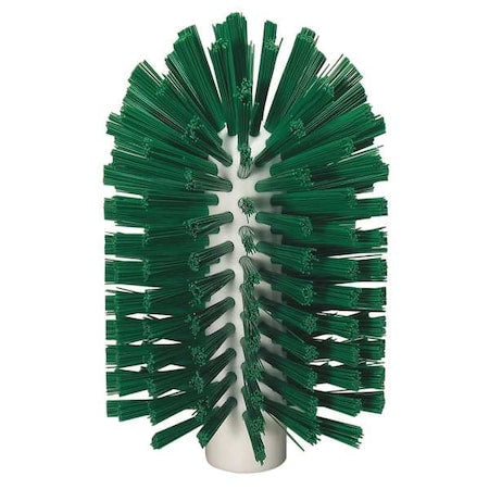 3 7/8 in W Tube and Pipe Brush, Medium, Not Applicable L Handle, 6 in L Brush, Green