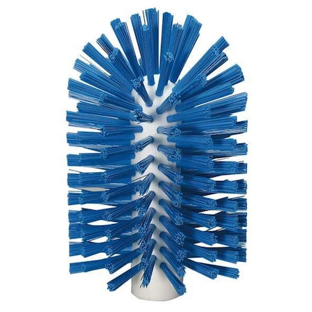3 7/8 in W Tube and Pipe Brush, Medium, Not Applicable L Handle, 6 in L Brush, Blue