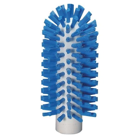 2 3/8 in W Tube and Pipe Brush, Stiff, Not Applicable L Handle, 5 1/2 in L Brush, Blue