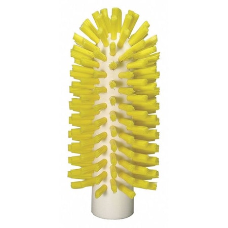 2 3/8 in W Tube and Pipe Brush, Stiff, Not Applicable L Handle, 5 1/2 in L Brush, Yellow