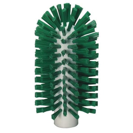 3" W Tube and Pipe Brush, Medium, Not Applicable L Handle, 5 1/2 in L Brush, Green, 6 in L Overall