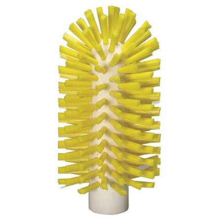 3" W Tube and Pipe Brush, Medium, Not Applicable L Handle, 5 1/2 in L Brush, Yellow, 6 in L Overall