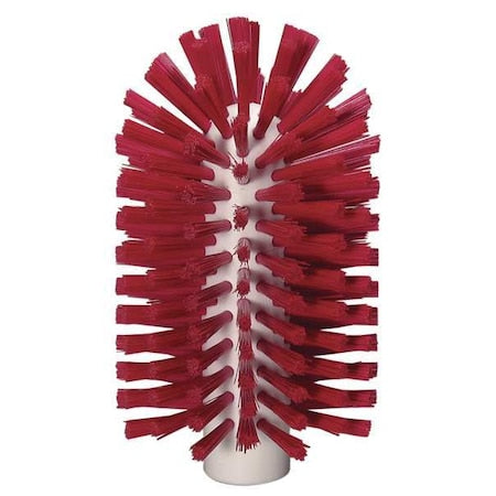 3-1/2" W Tube and Pipe Brush, Medium, Not Applicable L Handle, 5 3/4 in L Brush, Red