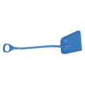 Ergonomic Square Point Shovel, Polypropylene Blade, 51.2 in L, Blue