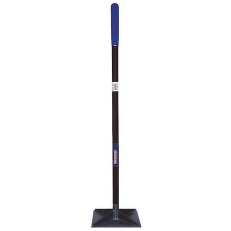 Tamper, Steel, 10in.L x 10in.W, Rubber Grip
