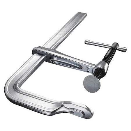 12 in Bar Clamp, Steel Handle and 5 1/2 in Throat Depth