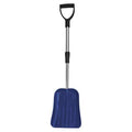 Snow Shovel, 9 1/2 in W x Plastic Blade, 18-1/2 in to 27 in L Aluminum Handle