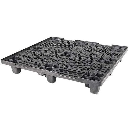 High Density Polyethylene Pallet, 48 3/4 in L, 45 3/4 in W, 6 5/8 in H, 4, 000 lb Dynamic
