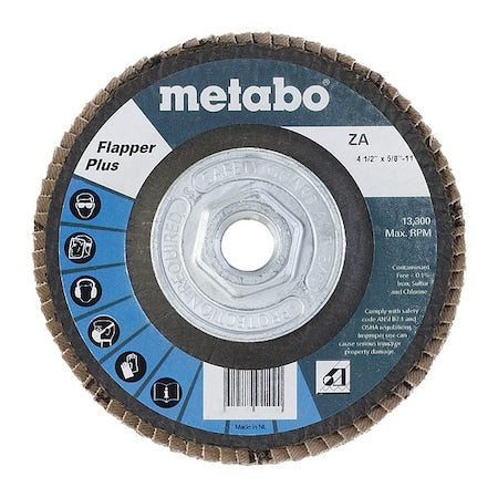 Flap Disc, 4-1/2 dia., Grit 60, 5/8"-11, T29