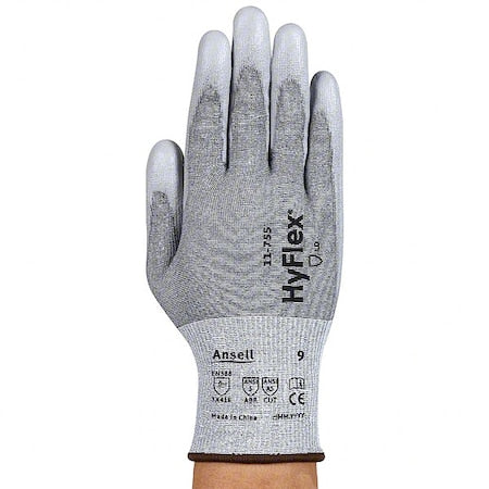 Cut Resistant Gloves, Cut Level A5 , Polyurethane , Sandy , M 1 PR