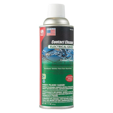 Contact Cleaner Degreaser, 11 Oz Aerosol Can, Liquid, Green