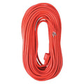 SJTW Extension Cord, 14 AWG, Outdoor, 14/3, 1 Outlets, Orange, Vinyl, 100 ft