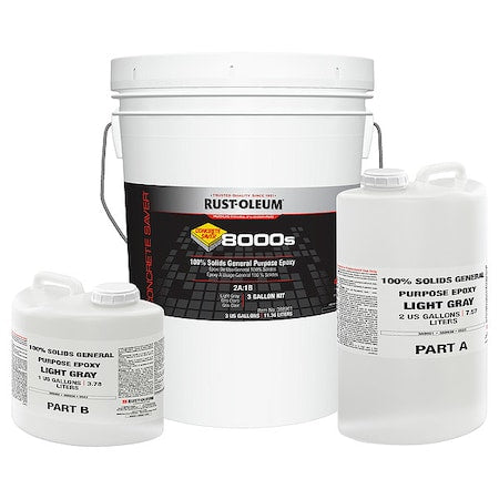 Epoxy Coating, Flat Finish, Light Gray, Solvent Base