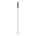 Tube and Pipe Brush, 2 1/2 in L Handle, 3/4 in L Brush, Silver, Wire, 4 in L Overall