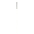 Fitting Brush, 3 1/4 in L Handle, 1 in L Brush, Silver, Alumina Silicate, 5 in L Overall
