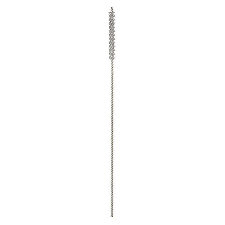 Fitting Brush, 3 1/4 in L Handle, 1 in L Brush, Silver, Alumina Silicate, 5 in L Overall