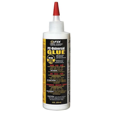 Glue, PC-Universal Series, White, 24 hr Full Cure, 8 oz, Bottle