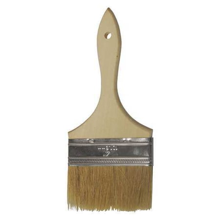 4" Flat Sash Soft, Natural Bristle Bristle, Paint Brush, Wood Handle