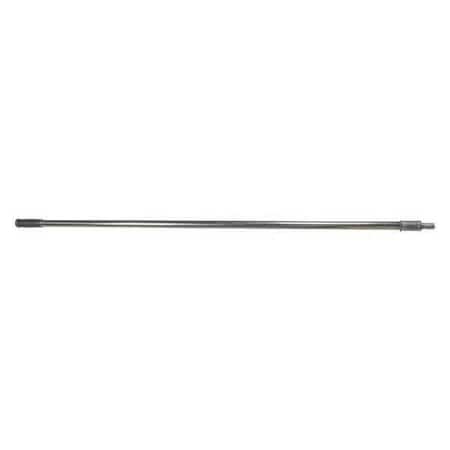 60" Handle, 1 in Dia, Tan, Silver, Steel
