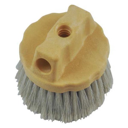 4 1/2 in W Car Wash Brush, Not Applicable L Handle, 4 1/2 in L Brush, Gray, Wood, 5 in L Overall